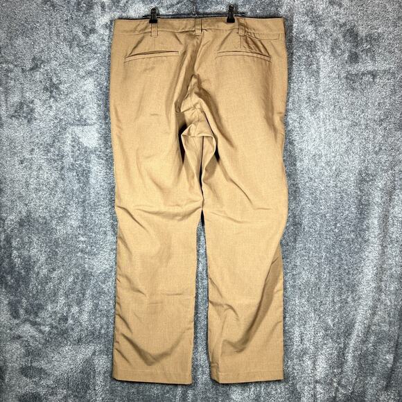 Bluffworks Original Pants Mens 38x32 Brown Performance Relaxed Fit Adult Chino - Picture 2 of 9